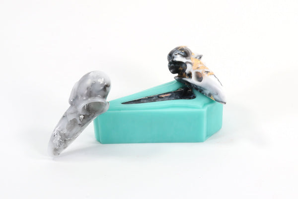 Shiny Crow Skull Mold- Occult Mold, Goth Crafts