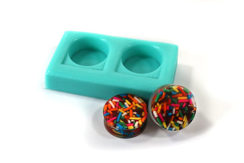 29mm Double Flare Gauge Mold For Resin Casting - Decoden DIY Molds For Resin, Candy Molds, Food, or Soap