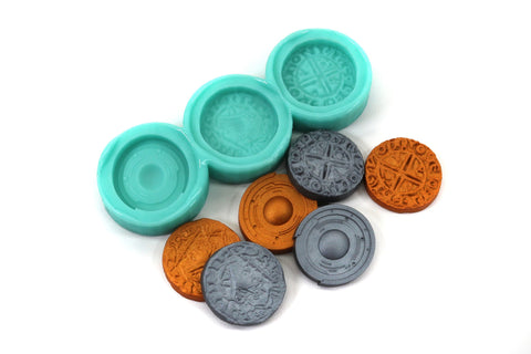 Strange Coin Mold For Resin Casting - Decoden DIY Molds For Resin, Candy Molds, Food, or Soap