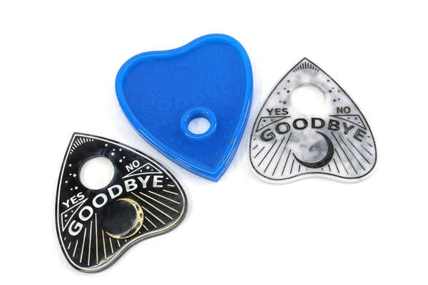 Shiny Goodbye Planchette Mold - Occult Molds, Silicone Mold PLN1