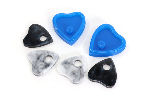 Shiny Planchette Earrings Pair Molds - Occult Molds, Silicone Mold PLN1