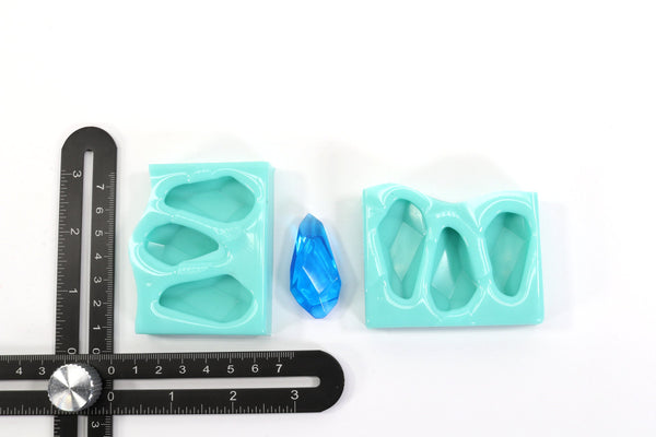 Teardrop Crystal - Silicone Mold for Resin, Crystal Earring mold, Crystal Crafts