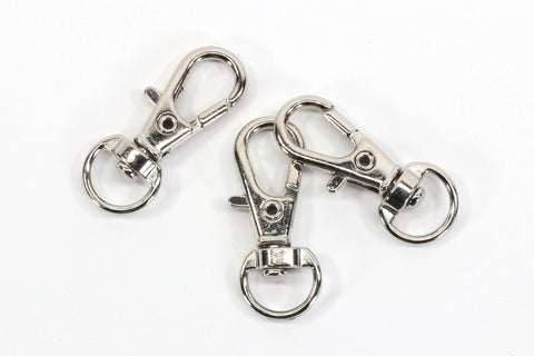 Lobster Claw Keychain Clasps-  Stainless Steel Coated - Hypoallergenic Clasps