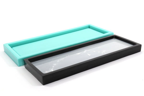 Shiny 4 x 11 Inch Tray Mold - Shiny Mold - Home Décor Mold, Epoxy Casting Supplies